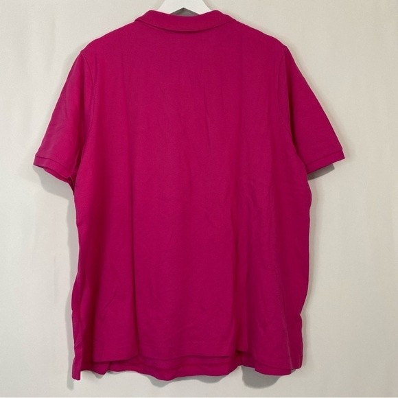 Lands’ End Women’s Plus Size Button Collared Polo Shirt Fuchsia Pink NWOT - Picture 8 of 8
